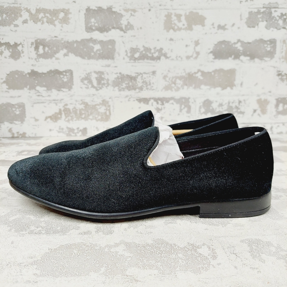New Mix No. 6 Haigen Men's Black Round Toe Slip-On Casual Loafer Shoes i609